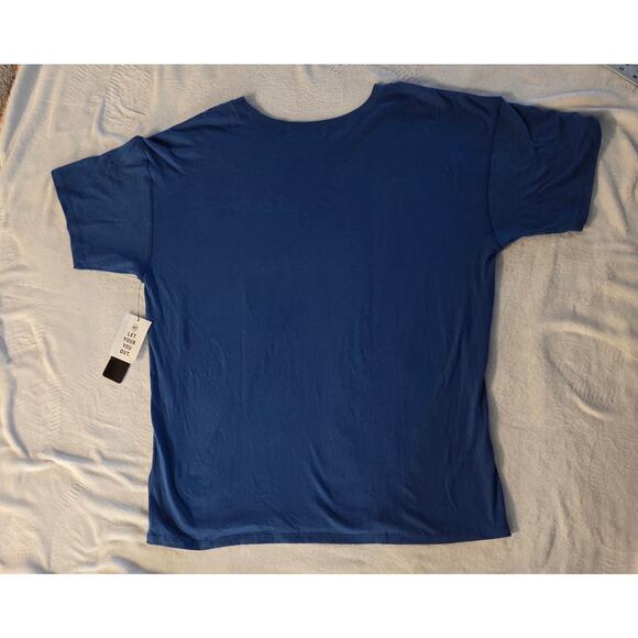 '47 Brand Buffalo Bills Women's NFL Graphic Tee Blue Red Logo NWT Size Large - Picture 6 of 9